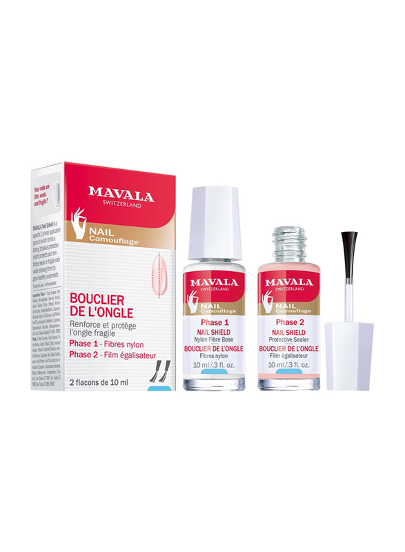 Mavala Phase 1 & 2 Nail Shield, 2 x 10ml, Clear