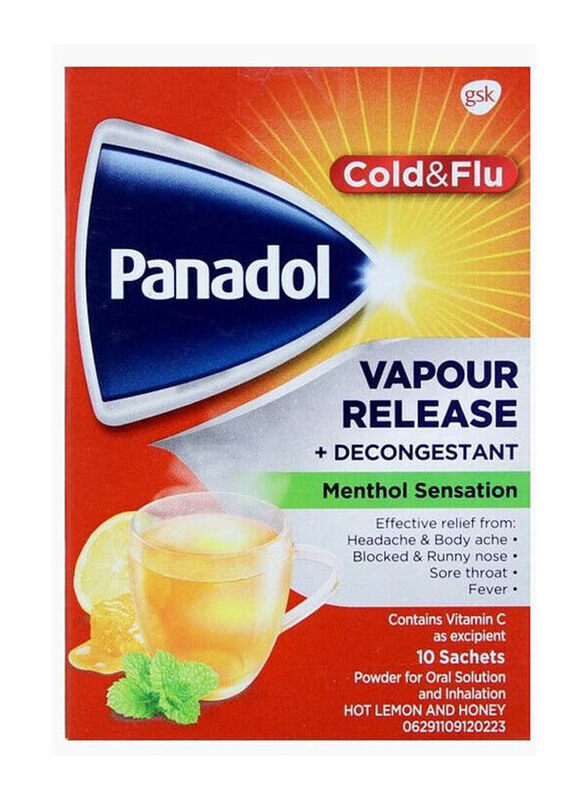 

Glaxosmithkline Panadol Cold & flu Vapour Release Sachet, 10 Pieces