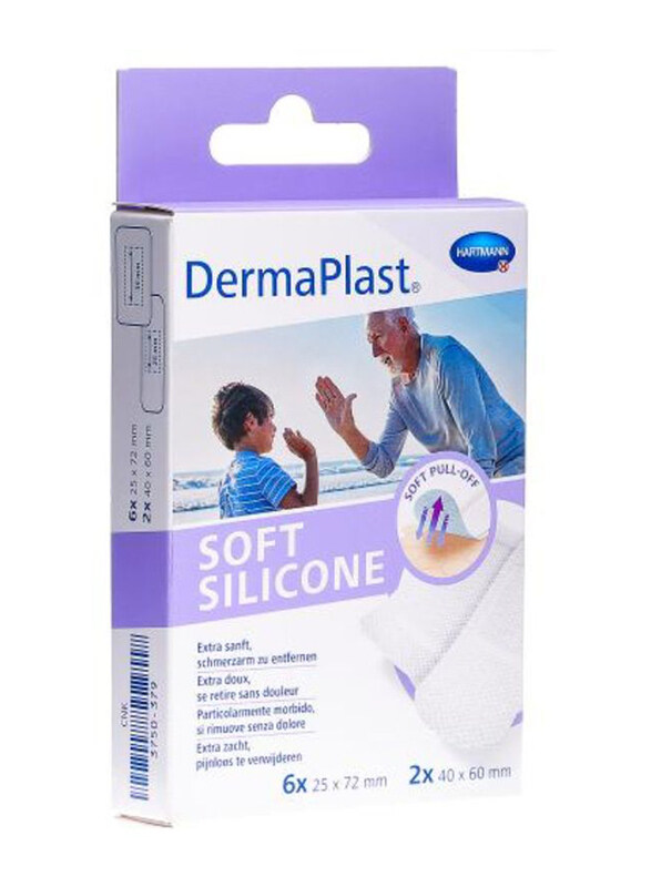 

Hartmann Dermaplast Soft Silicone Plaster, 535311, 8 Plasters