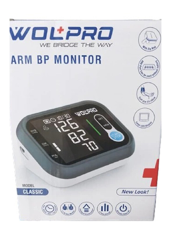 

Wolaid Wolpro Arm Bp Monitor, Classic, Multicolour