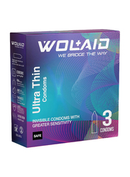 Wolaid Ultra Thin Comdom, 3 Pieces