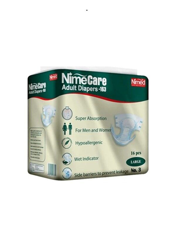 

Nimed NimeCare Adult Diaper Large - No.3, 16 Pcs