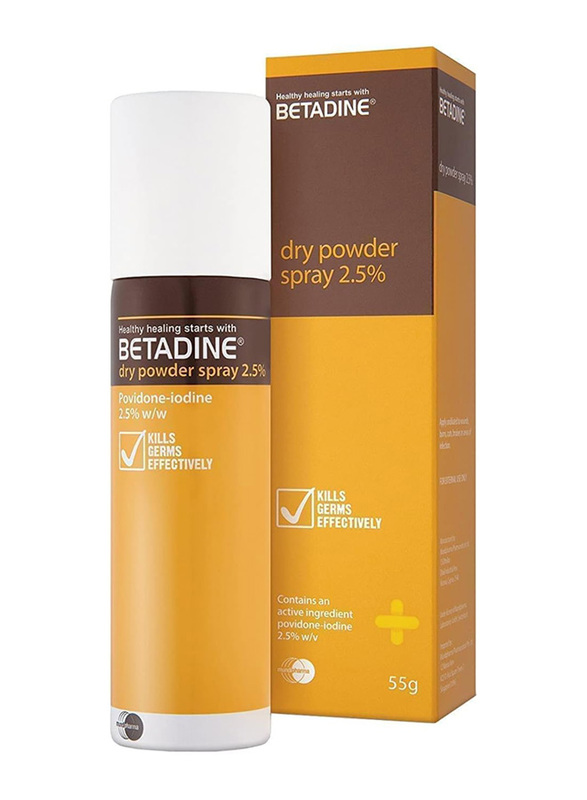 Betadine Dry Powder Spray, 55 gm