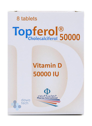 Pharma International Topferol 50000 Iu Tablets, 8 Tablets