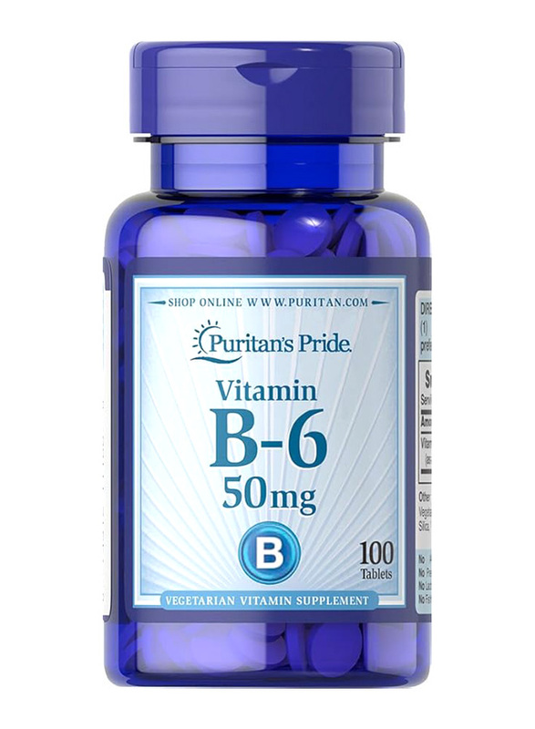 

Puritan's Pride Vitamin B6 50mg Tablets, 100 Tablets