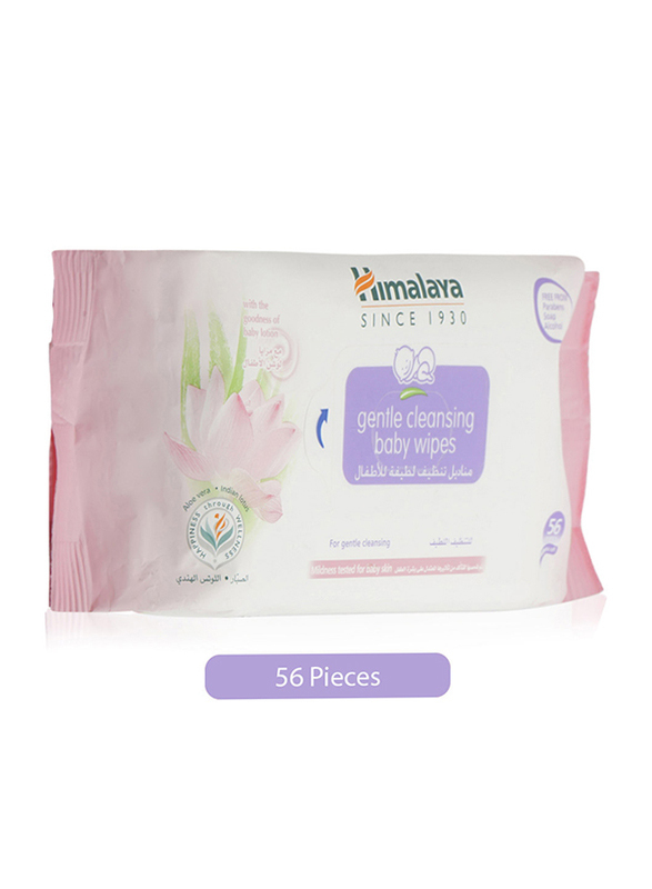 Himalaya 56-Piece Gentle Cleansing Wipes for Babies, White