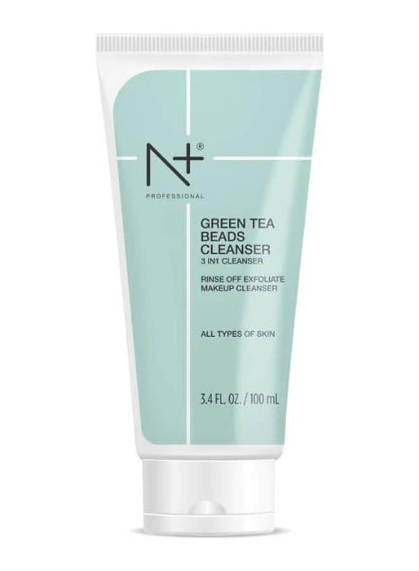 N+ Professional Green Tea Beads Cleanser, 100ml