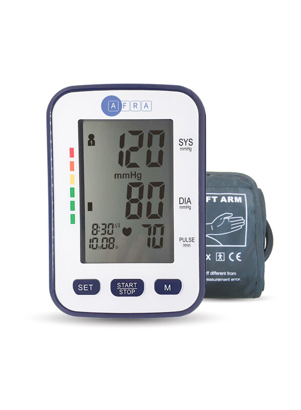 

Afra Arm Type Large Digital Bp Monitor, White