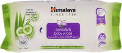 Himalaya 56-Piece Sensitive Wipes for Babies, White