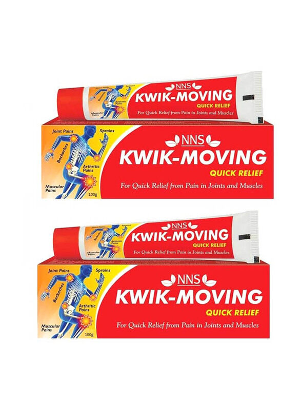 

NNS Kwik-Moving Quick Relief, 2 x 100gm