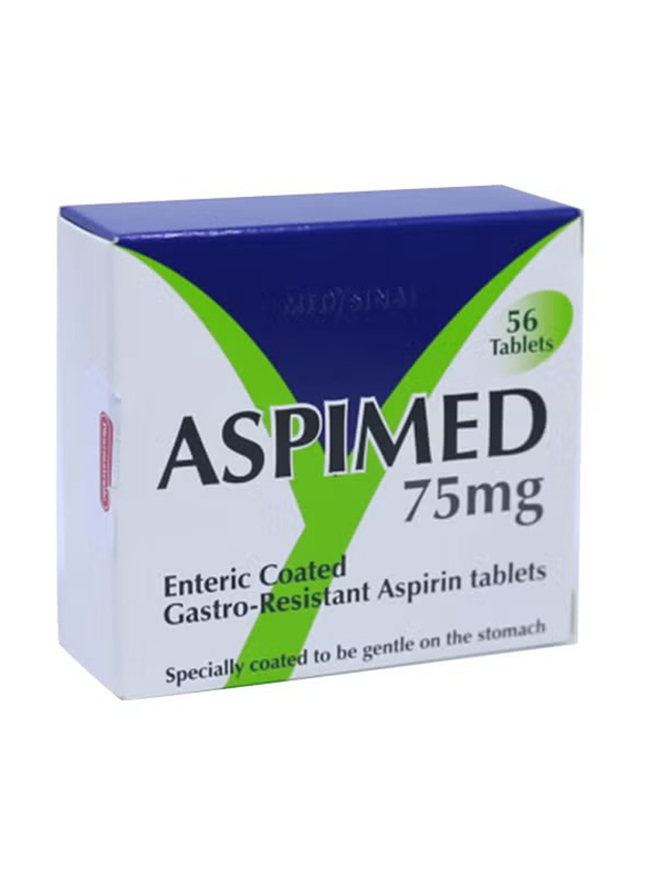 

Generic Aspimed 75mg, 56 Tablets