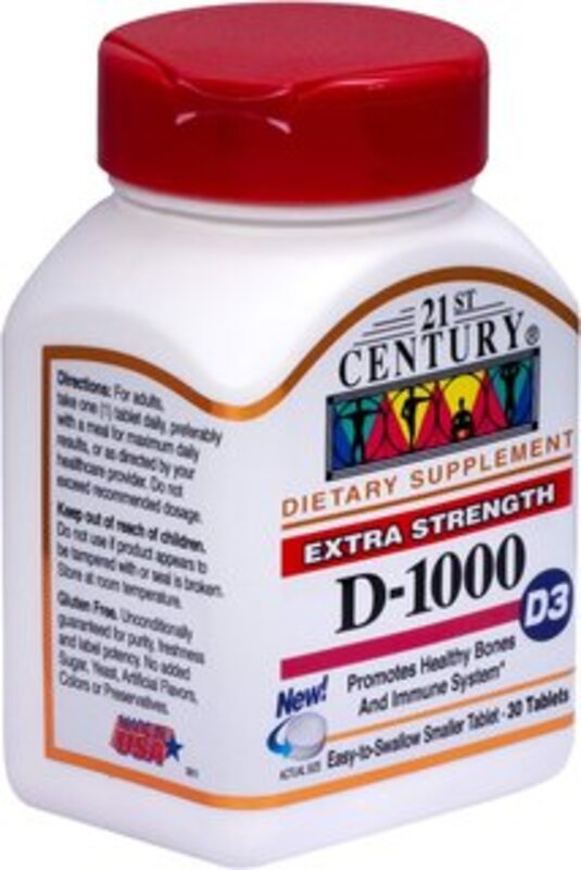 21st Century High Potency D3-1000Iu, 110 Tablets