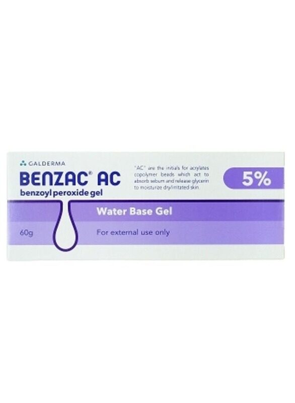 

GALDERMA Benzac AC 5% Benzoyl Peroxide Gel 60g