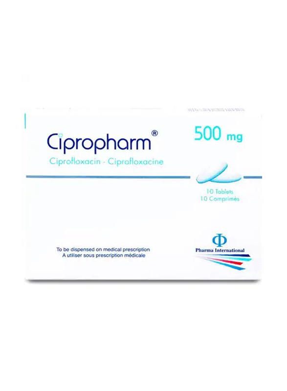 Pharma International Cipropharm Tablets, 500mg, 10 Tablets