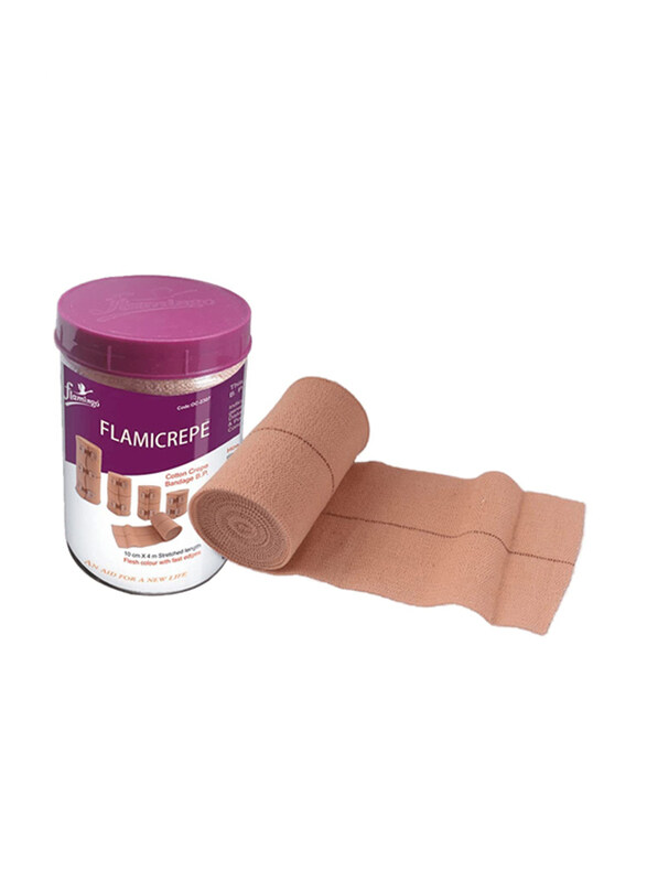 

Flamingo Flamicrepe Bandage, 10cm x 4m, Brown
