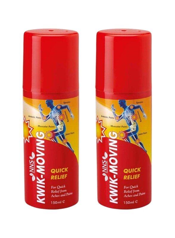 

NNS Pack Of 2 Kwik Moving Quick Relief Pain Spray 150 ML