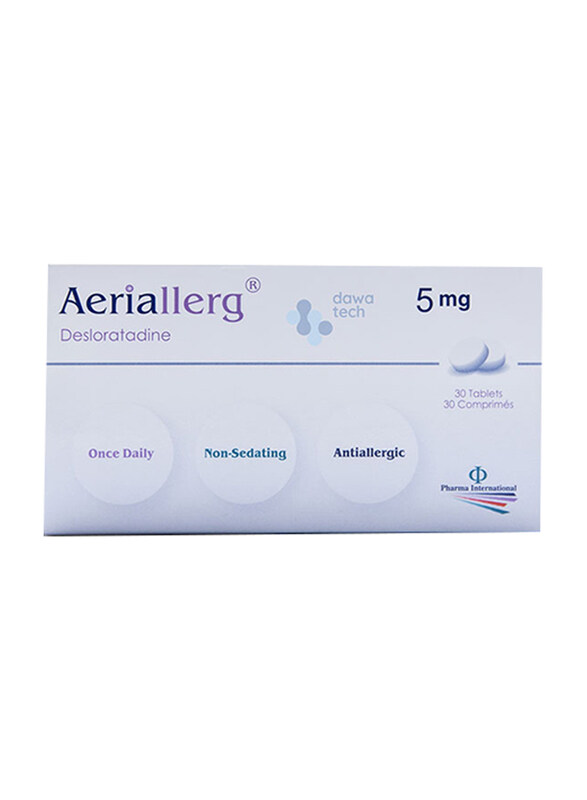 

Pharma International Aeriallerge Tablets, 5mg, 30 Tablets