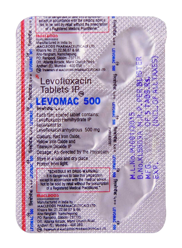 Levocam Tablets, 500mg, 5 Tablets