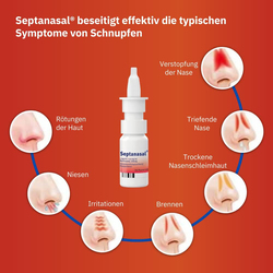 Tad Pharma Septanasal Nasal Spray Decongestant Spray Against Runny Nose & Protection of the Nasal Mucosa for Adults, 10ml