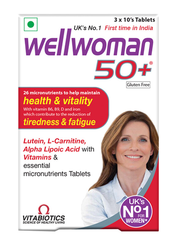 

Vitabiotics Wellwoman 50+, 30 Tablets