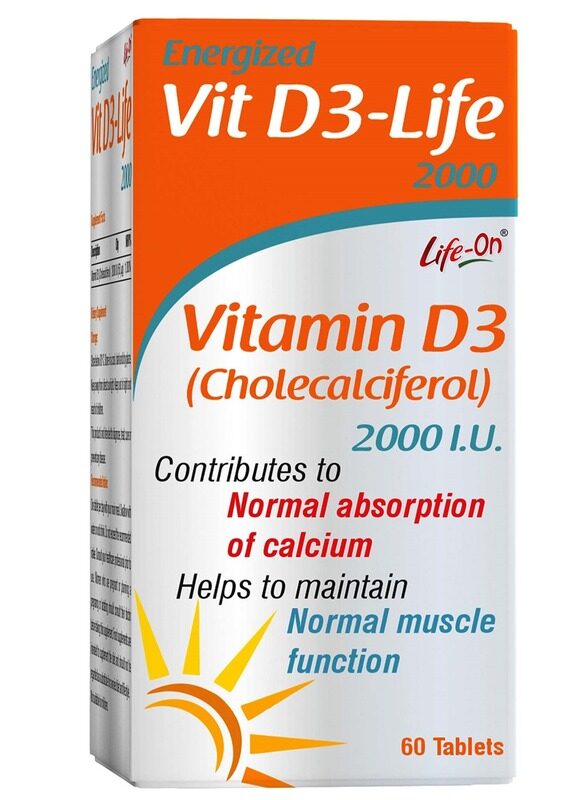 

Life-On Life On Energized Vitamin D3 2000 I.u, 60 Tablets