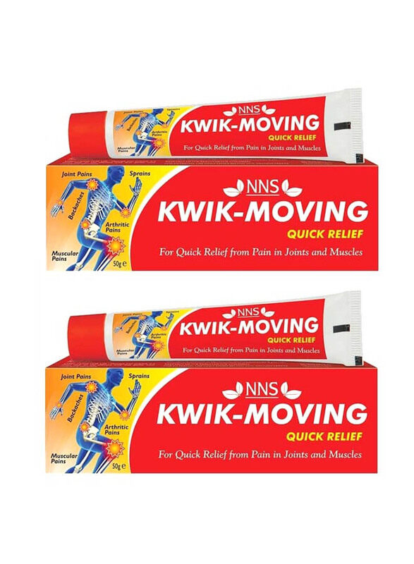 

NNS Kwik-Moving Quick Relief, 2 x 50gm