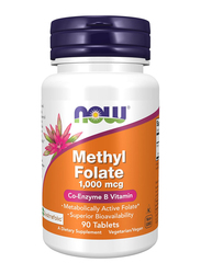 Now Methyl Folate 1000mcg Tablets, 90 Tablets