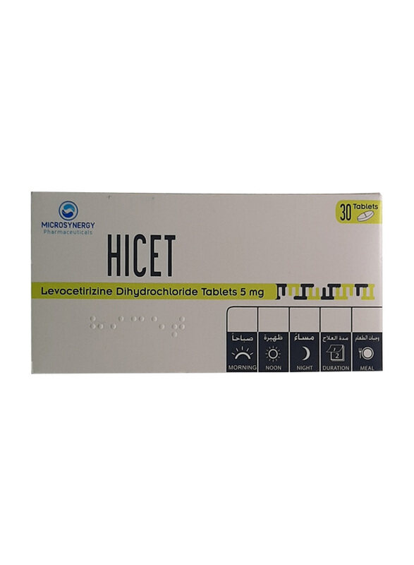 

Microsynergy Pharmaceutical Hicet 5Mg, 30 Tablets