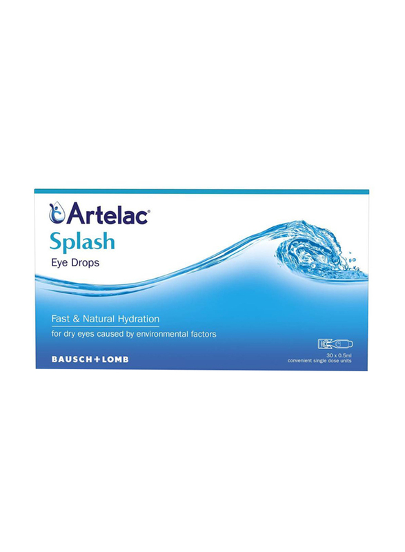 Artelac Bausch + Lomb Eye Drops, 30 x 0.5ml