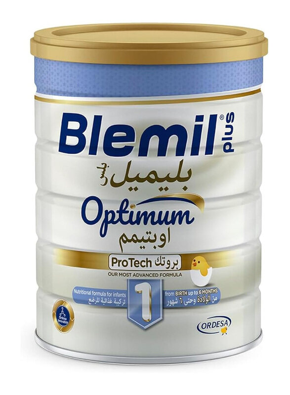 

Ordesa Blemil Plus 1 Optimum ProTech Most Advanced Nutritional Formula for Infant From 0-6 Months, 800 gm