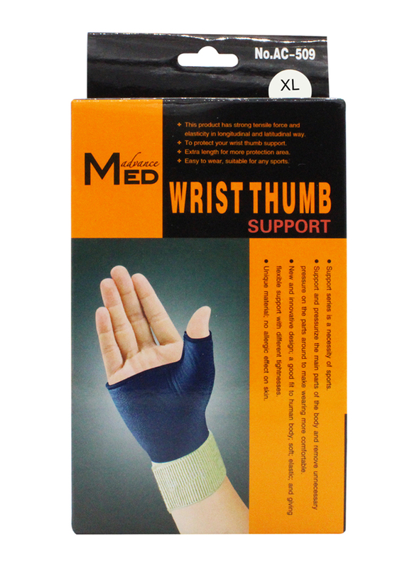 Advance Med Wrist Thump Support, XL, Assorted