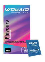 Wolaid Flavours Comdom, 12 Pieces