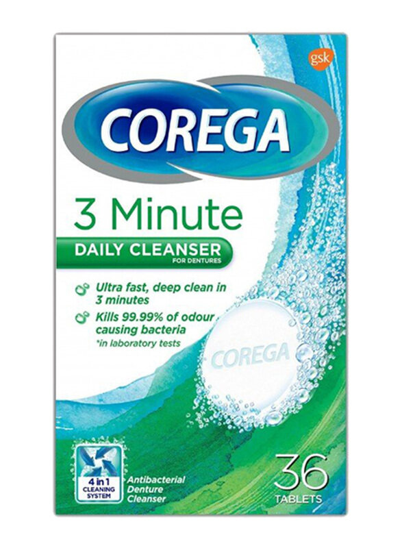 

Corega Denture Cleanser 3 minutes Rapid Action, 36 Pieces