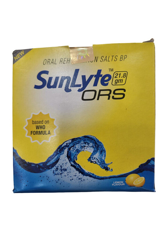 

Pharmacrest Sunlyte Lemon Flavour ORS Sachet, 21.8gm x 10 Sachets