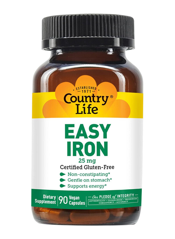 

Country Life Easy Iron, 25 Mg, 90 Capsules