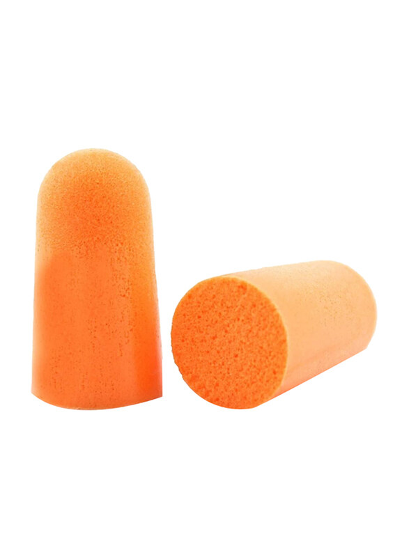 

3M 2-Piece Foam Ear Plugs, Orange