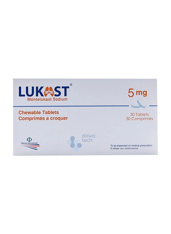 

Pharma International Lukast Tablets, 5mg, 30 Tablets