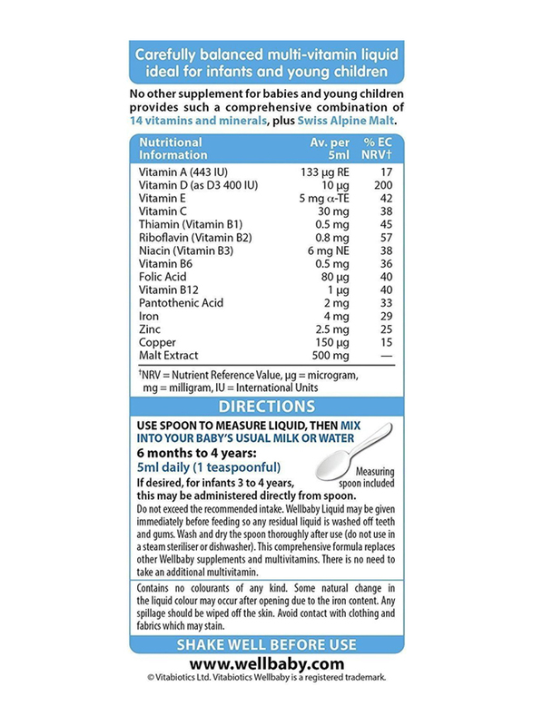 Vitabiotics Wellkid Baby & Infant, 2 x 150ml