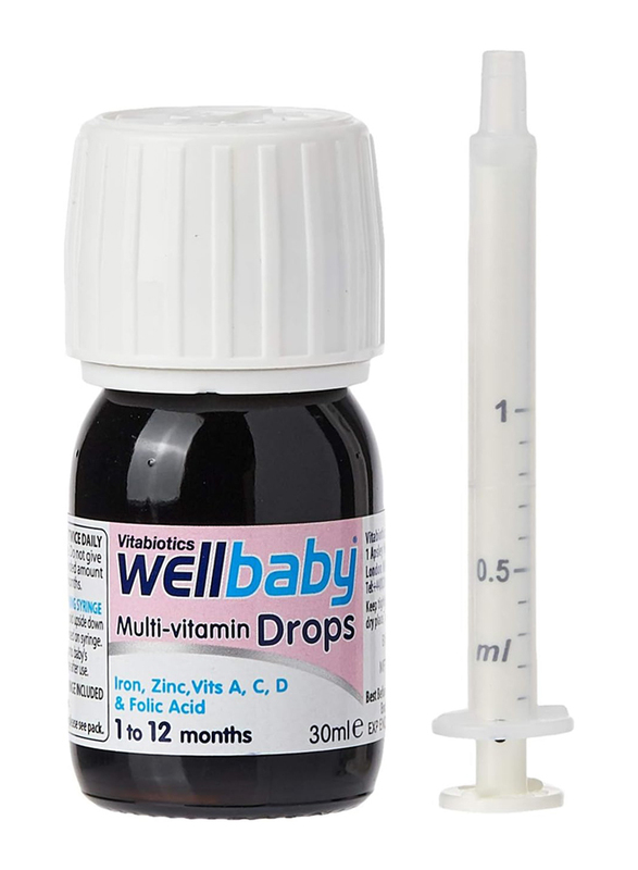 Vitabiotics Wellbaby Multivitamin Drops, 30ml