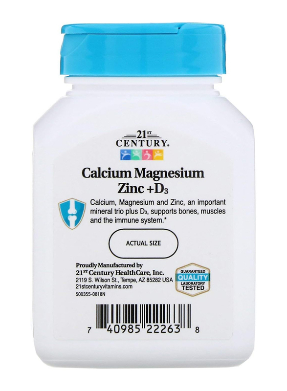 21St Century Cal Mag Zinc D3, 90 Tablets