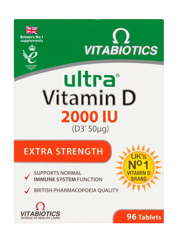 Vitabiotics Vitamin D3 2000IU, 96 Tablets