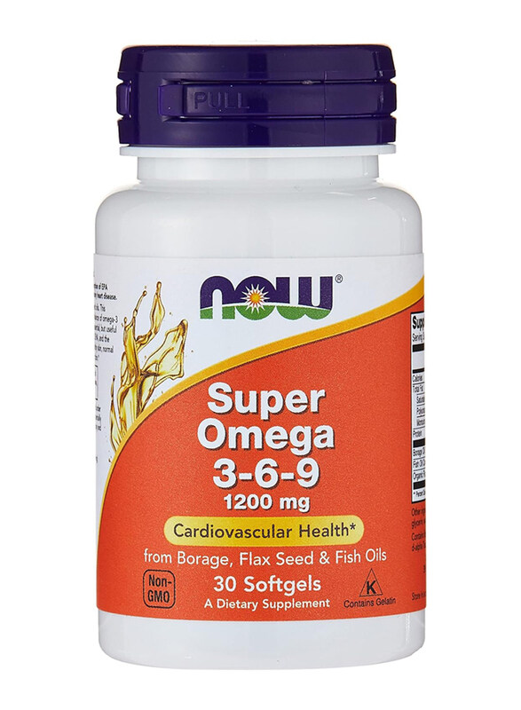 

Now Foods Super Omega 3-6-9 Dietary Supplement, 30 Softgels