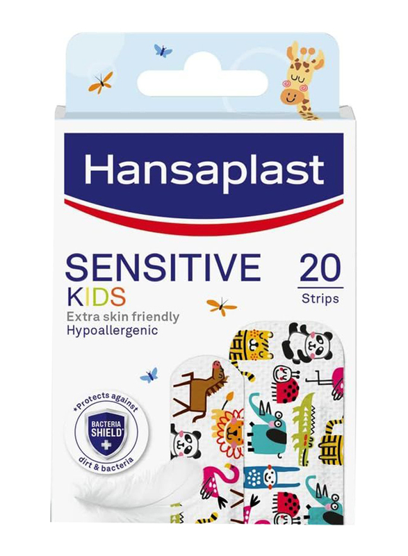 

Hansaplast Sensitive Plaster for Kids XXL Extra Skin Friendly & Hypoallergenic Wound Protection, 20 Strips