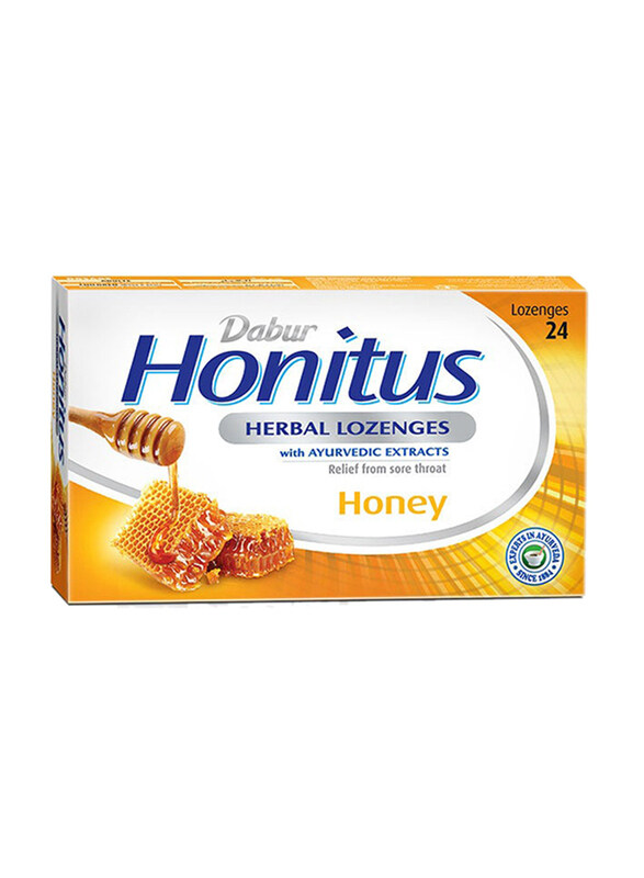 

Dabur Honitus Honey Flavour Herbal Lozenges, 24 Lozenges