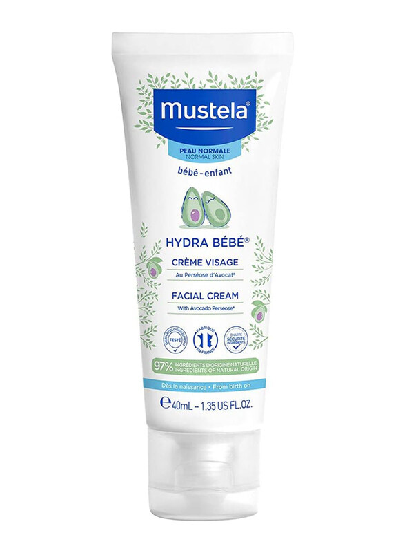 

Mustela 40ml Hydra Baby Moisturizer with Natural Avocado Face Cream, White