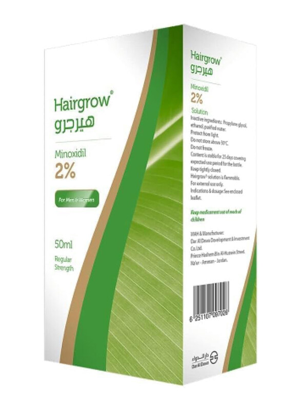 

Dar Al Dawa Minoxidil 2% Hairgrow Regular Strength, 50ml