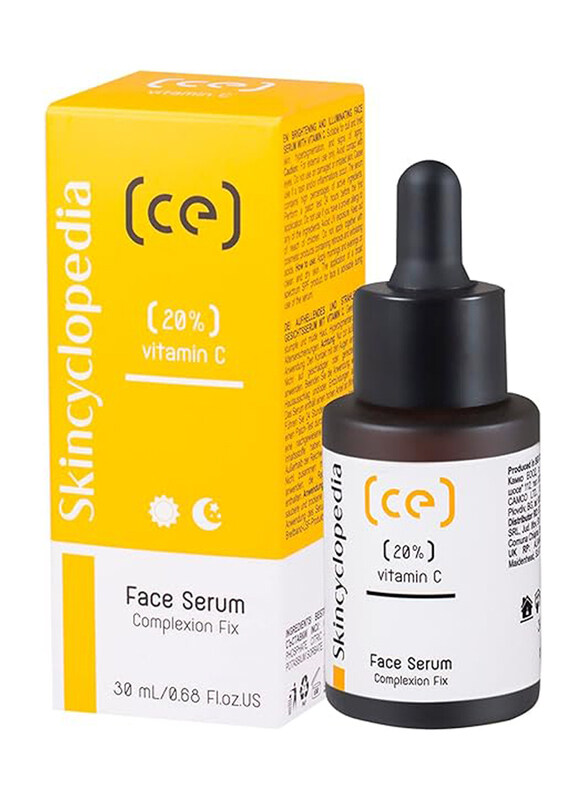 

Skincyclopedia 20% Vitamin C Serum with Hyaluronic Acid Spot Treatment for Acne Prone, 30ml