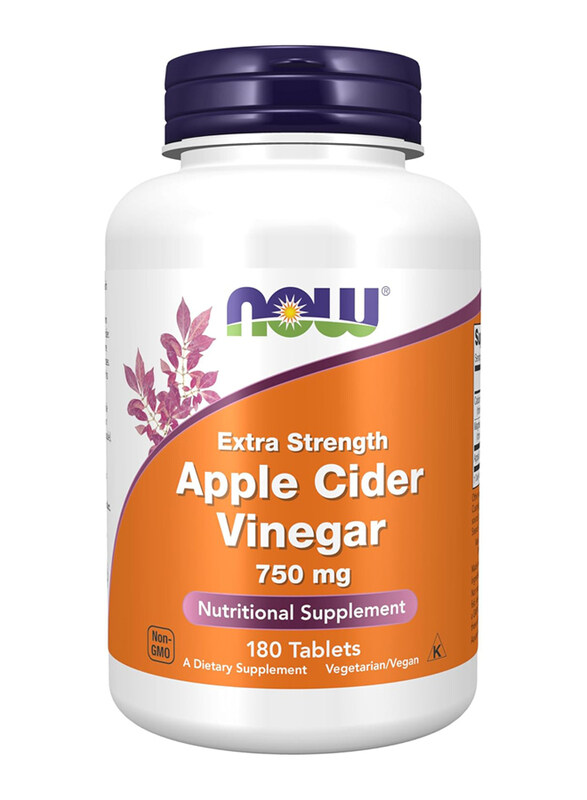 

Now Foods Apple Cider Vinegar Nutritional Supplement, 750Mg, 180 Tablets