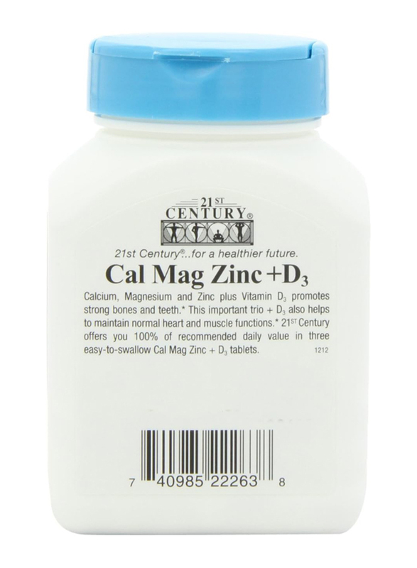 21St Century Cal Mag Zinc +D Tablets, 90 Tablets