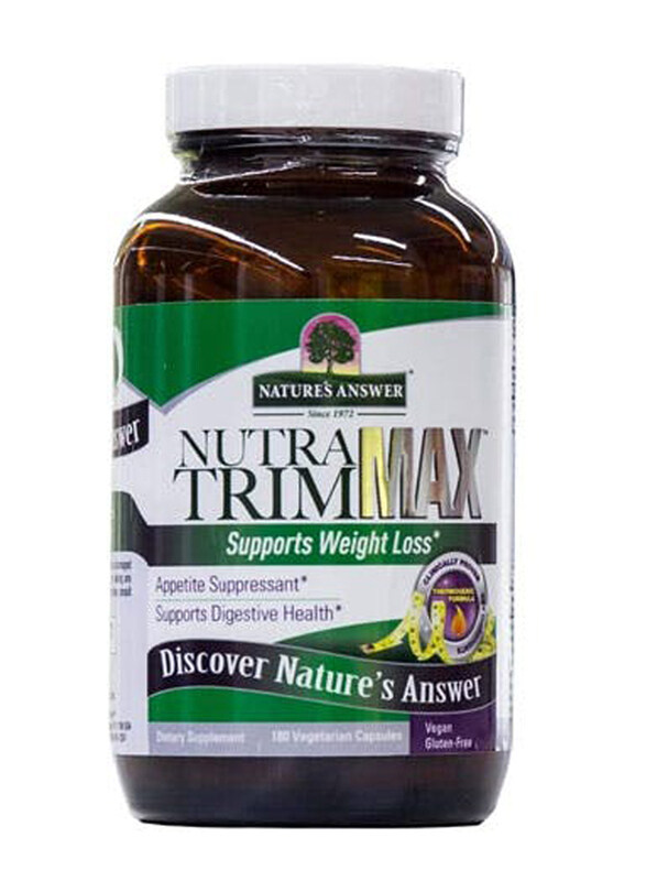 

Nature's Answer Nutra Trim Max Vegetarian Capsules, 180 Capsules